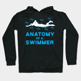 Anatomy Of A Swimmer Swimming Fan Hoodie